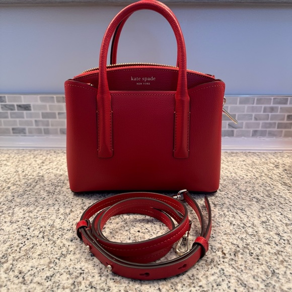 kate spade Handbags - Kate Spade Mini Margaux Satchel in Chili Red